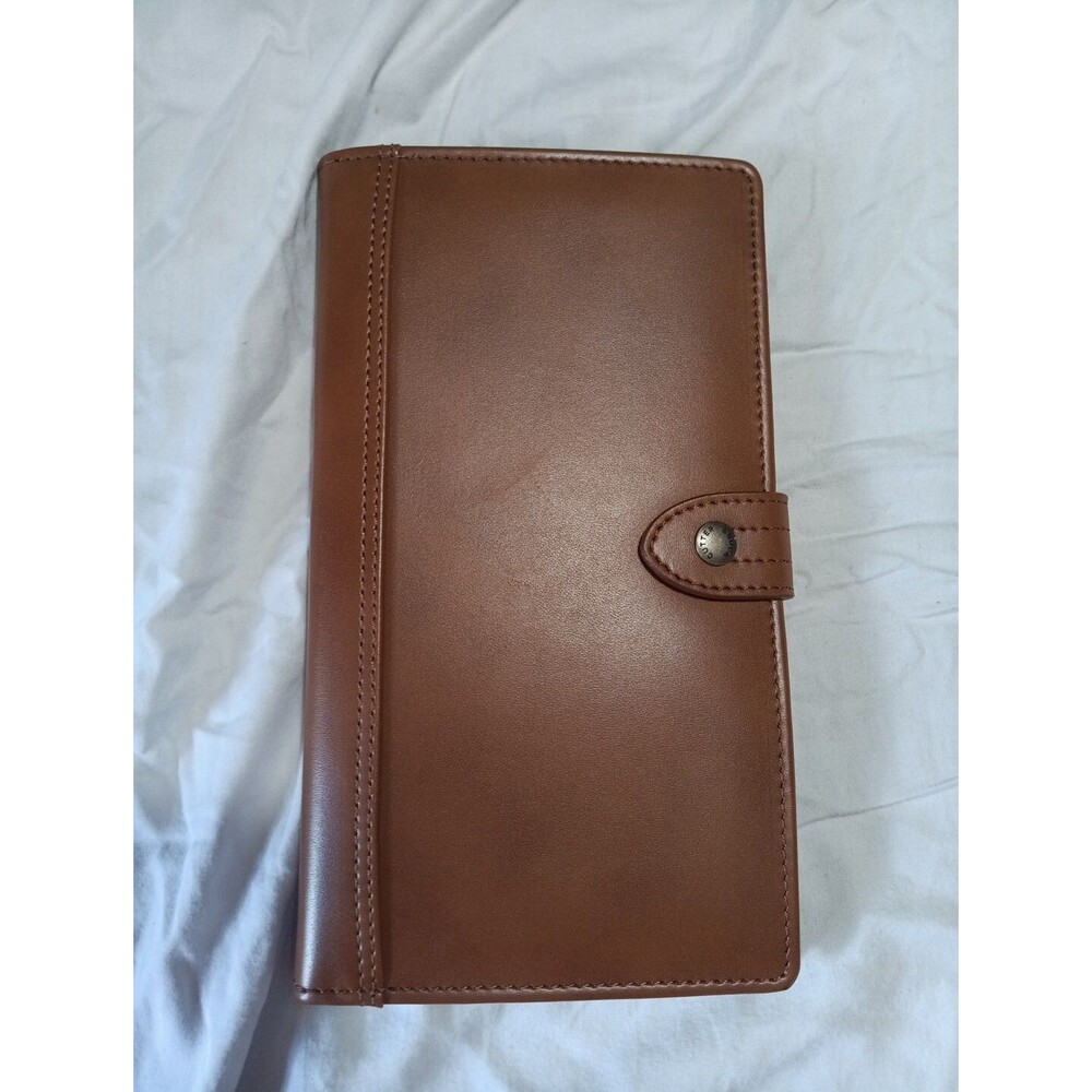 Cutter And Buck Passport Wallet Organizer Brown Leather Organizer (New No Box)
